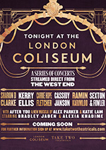 Tonight at the London Coliseum online streamed concerts
